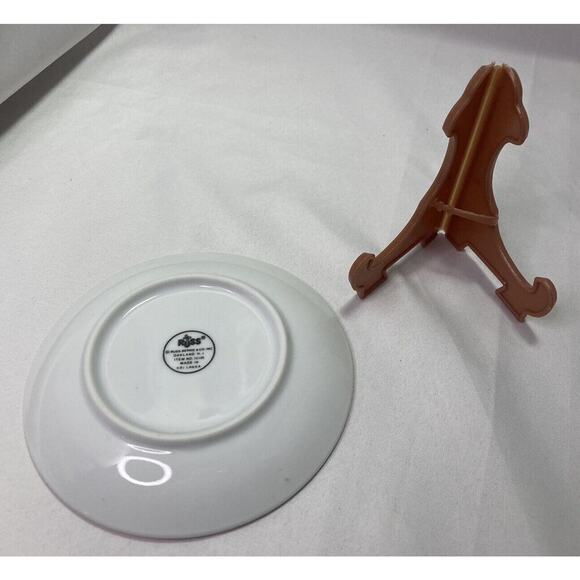 Vintage Russ Berrie Felines Of Destinction Decorative Porcelain Cat Plate Easel - Picture 3 of 8